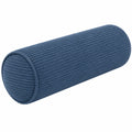 Nackenrolle 50 x 20 cm aus Cordstoff Blau - zylindrisches Stützkissen