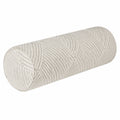 Nackenrolle 20 x 50 cm Creme Strukturstoff dekorativ