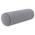 Zylinderkissen 20 cm x 50 cm Blau Weiß Webstoff Dekokissen