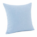 Dekokissen 45 x 45 cm hellblau mit strukturierter Textiloberfläche quadratisch