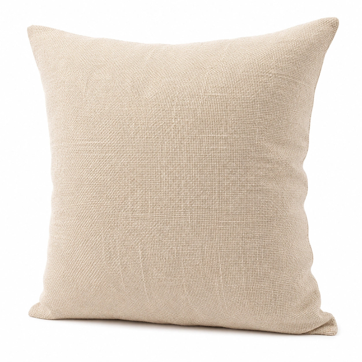 Kissen 45 x 45 cm Beige mit strukturierter Textiloberfläche weich