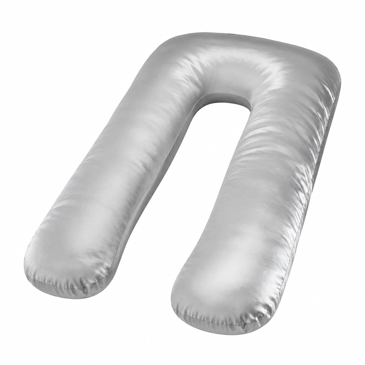 U-förmiges Schwangerschaftskissen 140 cm graues Polyester-Stützkissen